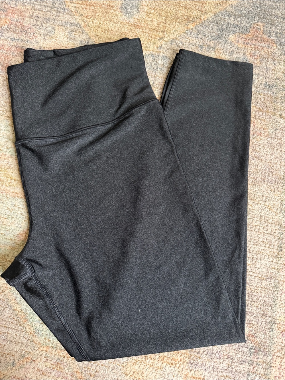 Athleta Black Elation Sheen Tights 7/8